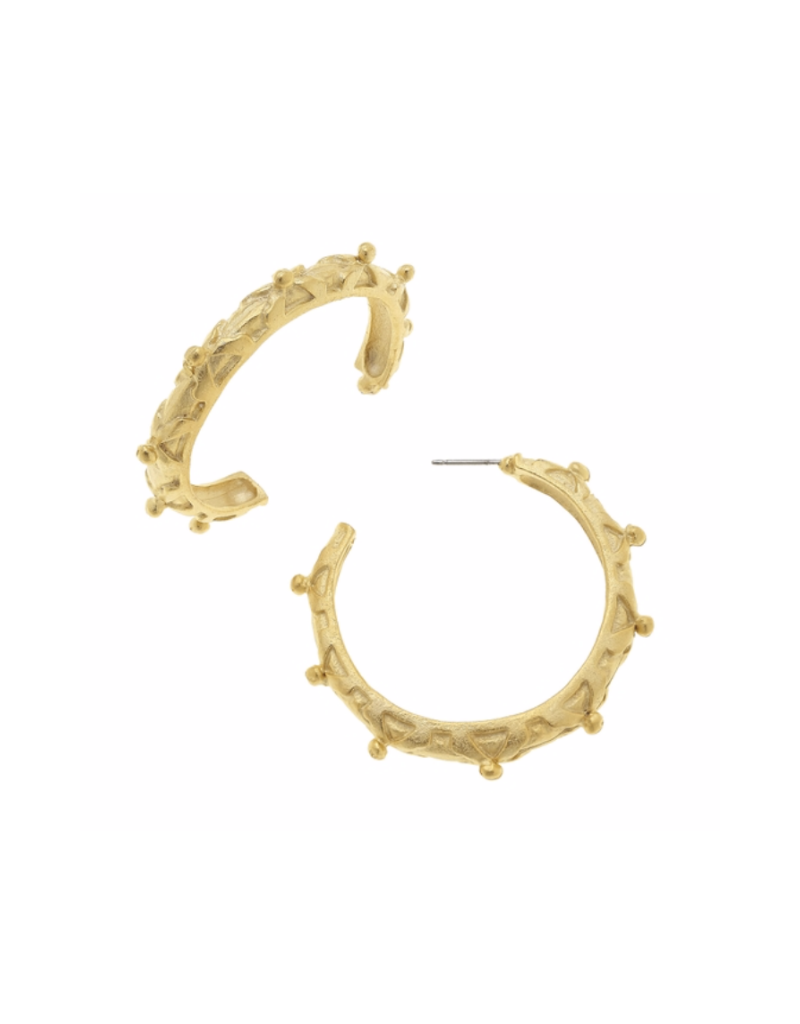 Ribbon Hoop Earrings