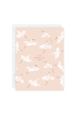 Flying Cranes Card