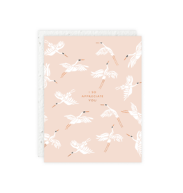 Flying Cranes Card