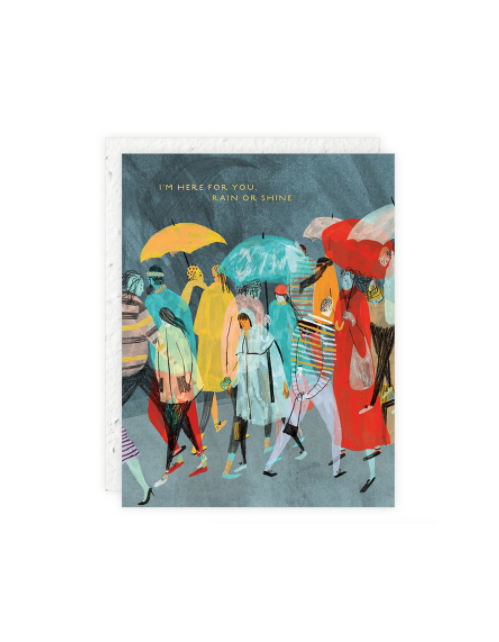 Rainy Day Crowd Seedlings Card