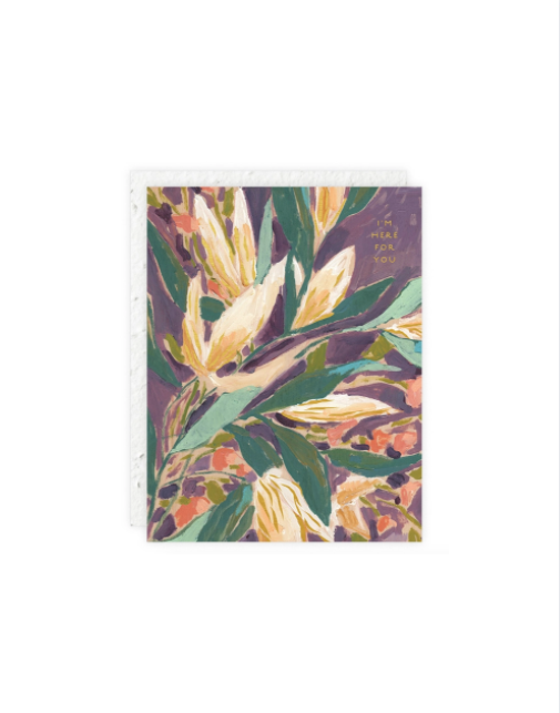 Purple Mini Floral Card