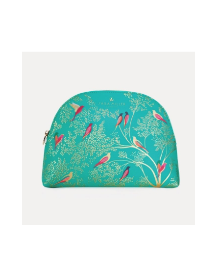 Sara Miller Large Green Cosmetic Bag
