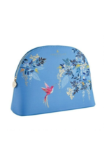 Sara Miller Large Blue Birds Cosmetic Bag