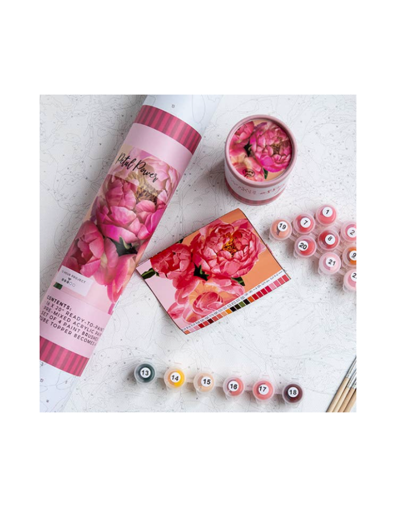 Pink Picasso KitsPetal Power Printed Canvas