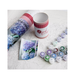 Pink Picasso KitsHappily Hydrangea Printed Canvas