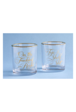Two Damn Classy Rocks Glasses