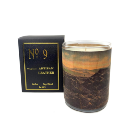 No 9 Artisan Leather Candle