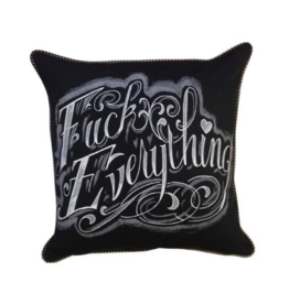 Fuck Everything Lettering Pillow