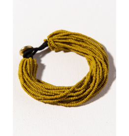 Citron Multi Layer Seed Bead Bracelet