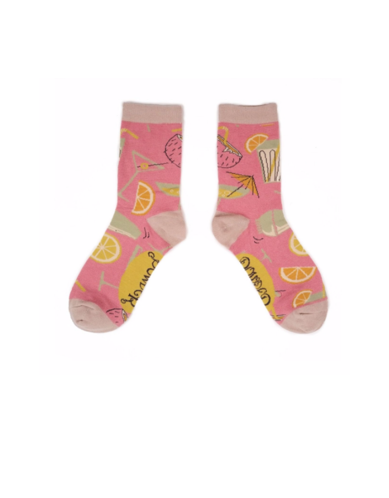 Ladies Ankle Socks Cocktails