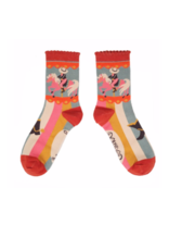 Ladies Ankle Socks Cowgirl