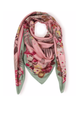 Floral Hedgehog Satin Square