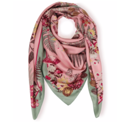 Floral Hedgehog Satin Square