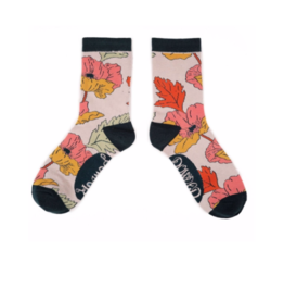 Ladies Ankle Socks Poppy