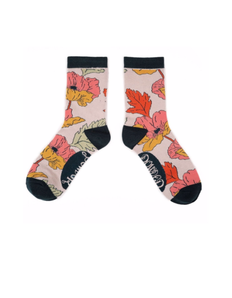 Ladies Ankle Socks Poppy