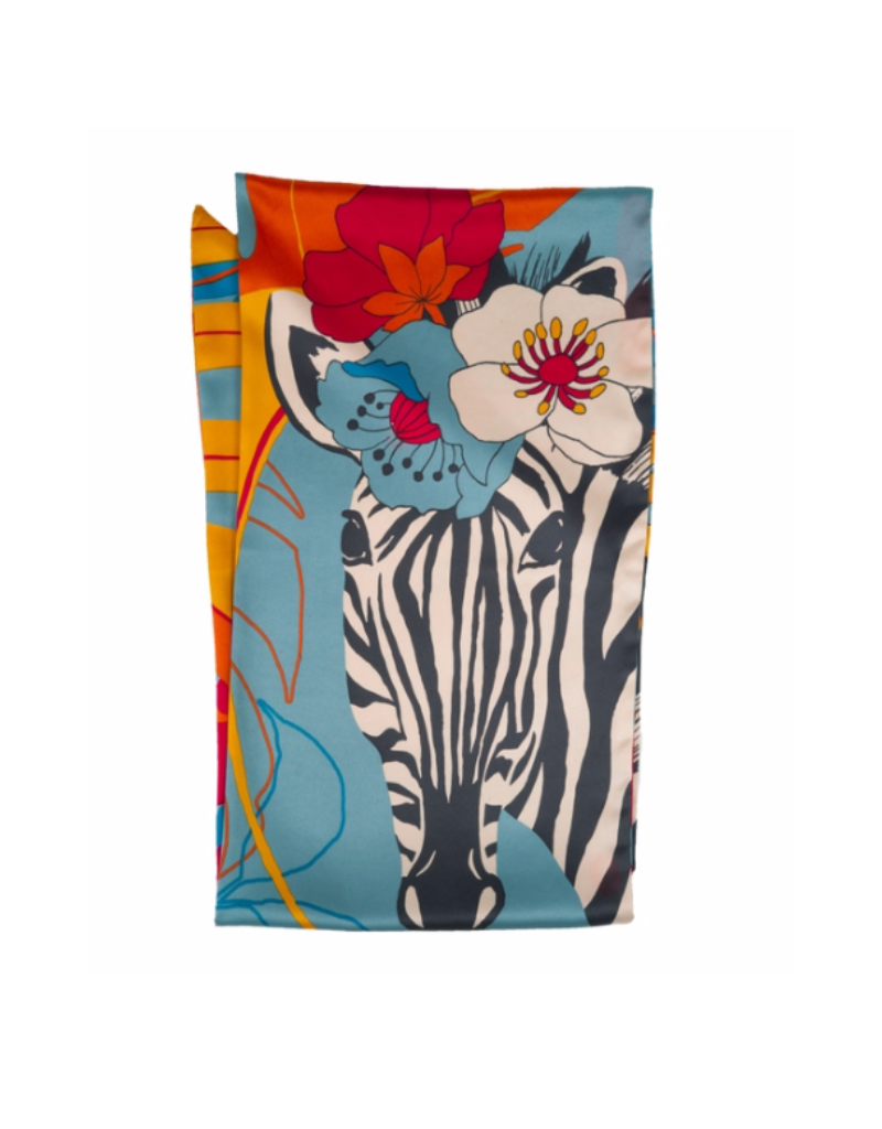 Neck Scarf Flora Zebra