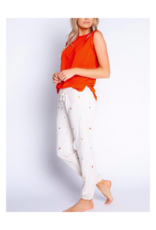 Retro Lounge Hearts Banded Pants Pants