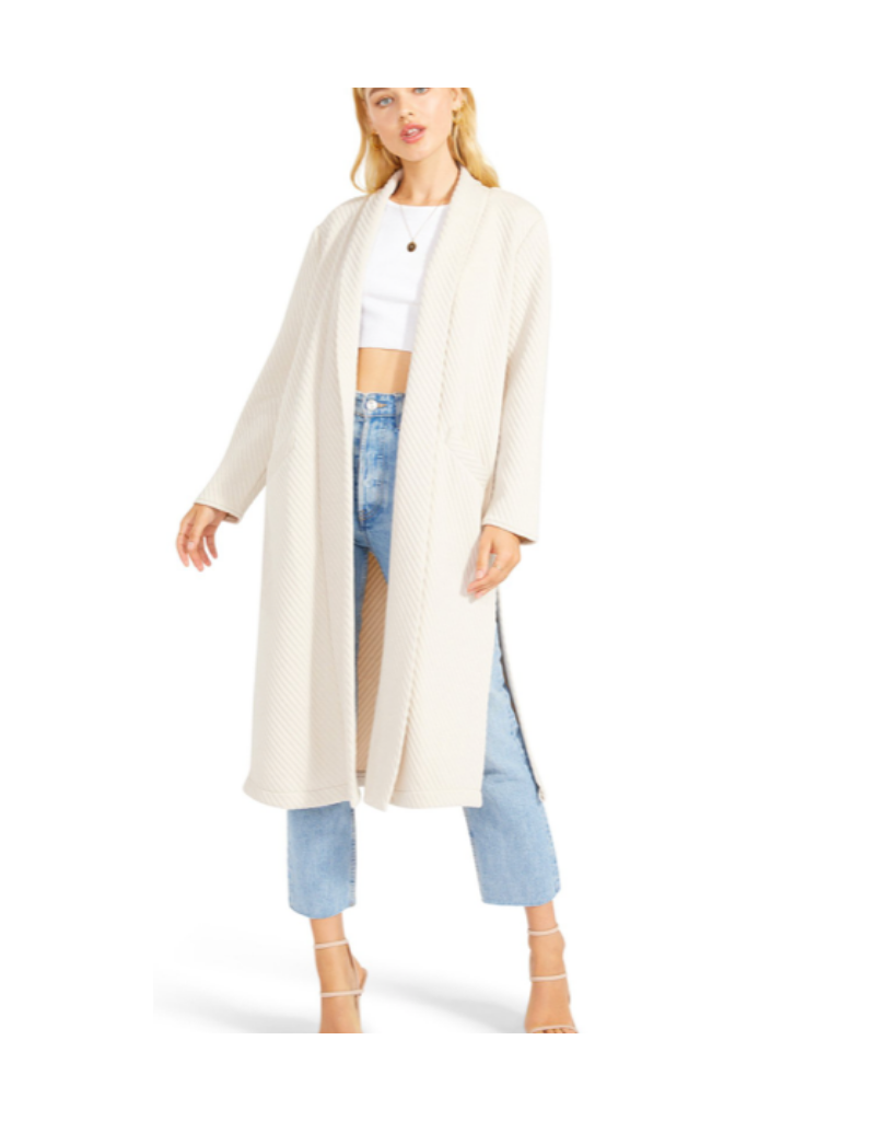 Rib Service Duster Sweater