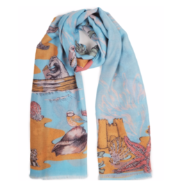 Printed Scarf Summer at the Seaside