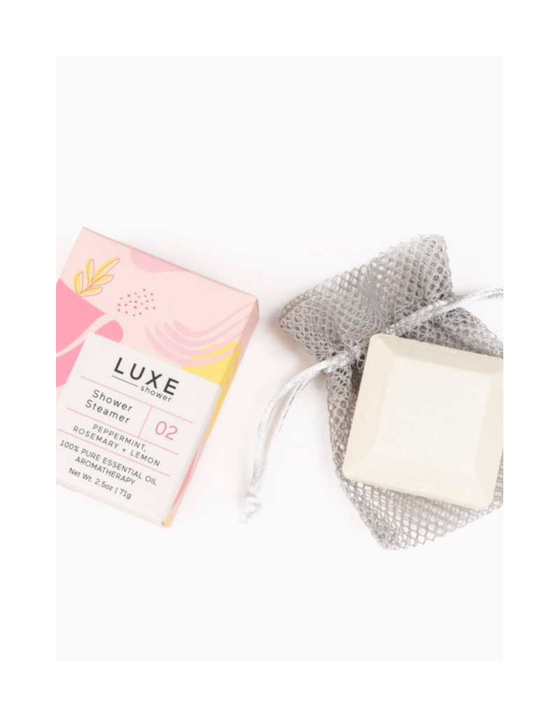 Luxe Peppermint, Rosemary, + Lemon Shower Steamer Fizzy Bomb