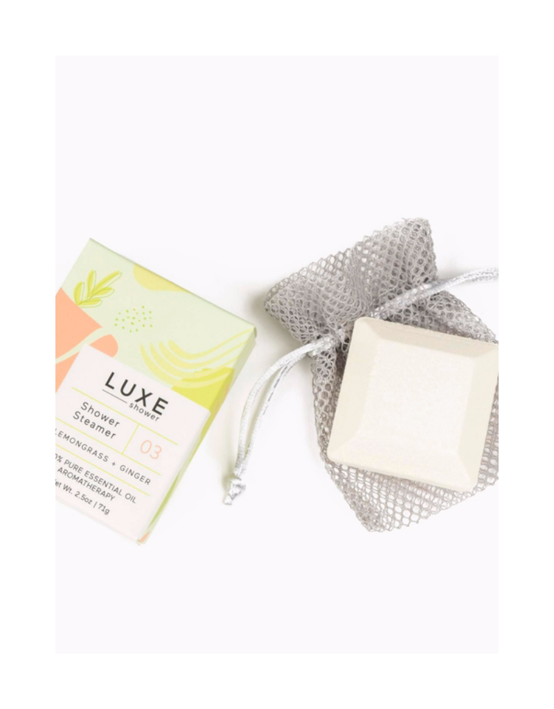 Luxe Lemongrass + Ginger Shower Steamer Fizzy Bomb