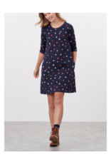 Layla Print A Line Jersey Dress