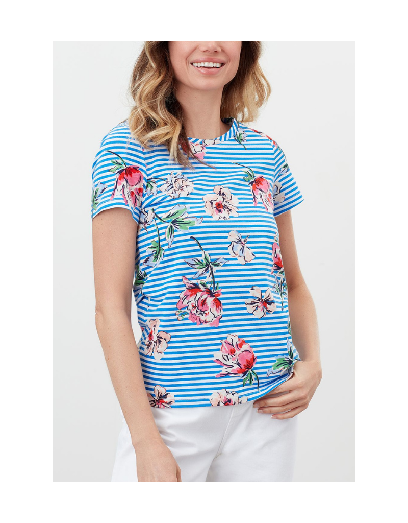 Carley Stripe Classic Crew T-Shirt