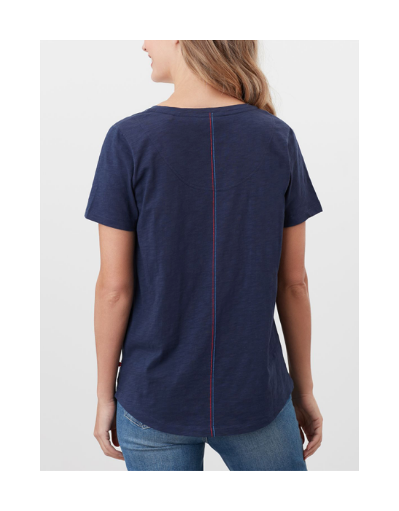 Celina Solid V Neck T-Shirt Top