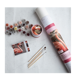 Frannie Flamingo Printed Canvas