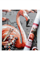 Frannie Flamingo Printed Canvas