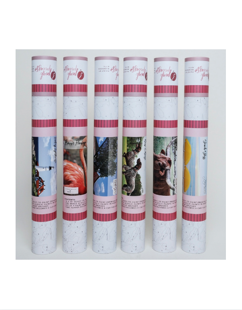 Frannie Flamingo Printed Canvas