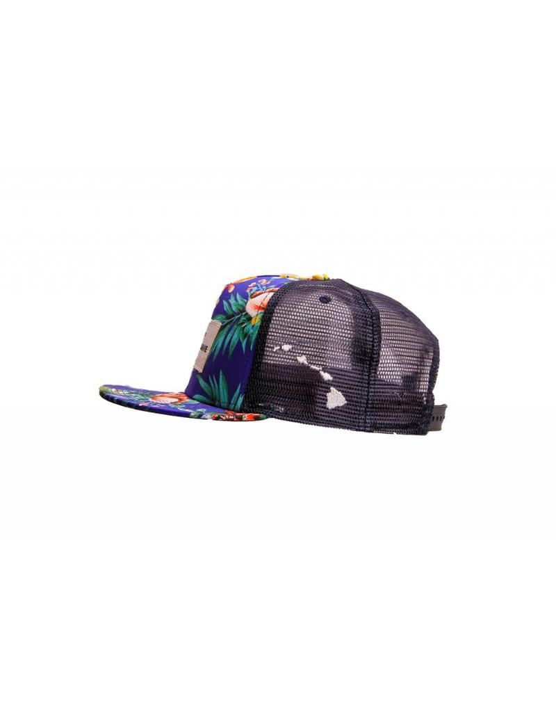 Big Wave Dave BWD Blue Hawaiian Trucker Hat