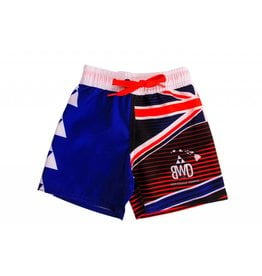 Big Wave Dave BWD Hawaiian Flag Toddler Boardshorts Red,White, Blue