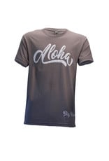 Big Wave Dave Aloha Script Gray Tee