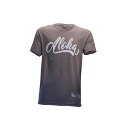 Big Wave Dave Aloha Script Gray Tee