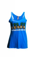 Big Wave Dave BWD Aloha Pineapples  Racer Tank