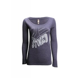 Big Wave Dave BWD Stoked Long Sleeve Scoop Neck Shirt