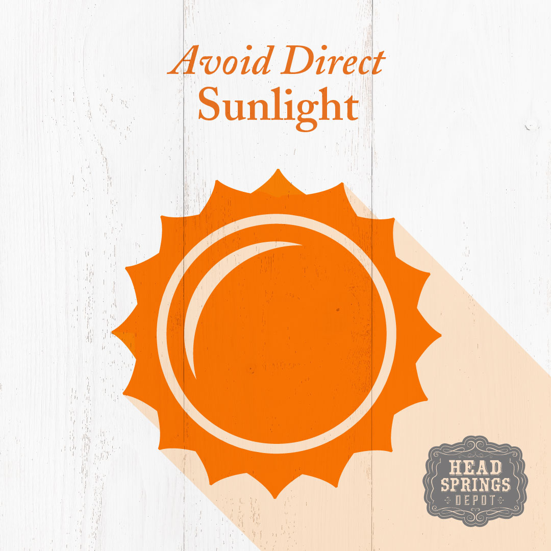 Avoid Direct Sunlight 