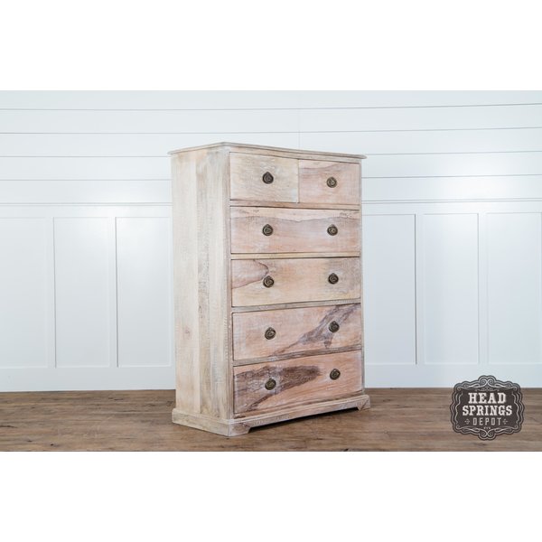 Head Springs Depot Farmhouse Furniture Home Decor In Franklin Martha Tallboy Dresser Limewash Finish