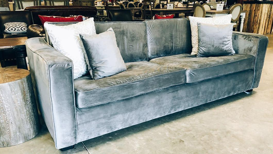 Head Springs Depot Velvet Couch