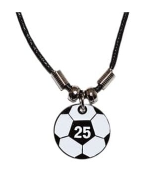 SOCCER BALL NUMBER NECKLACE