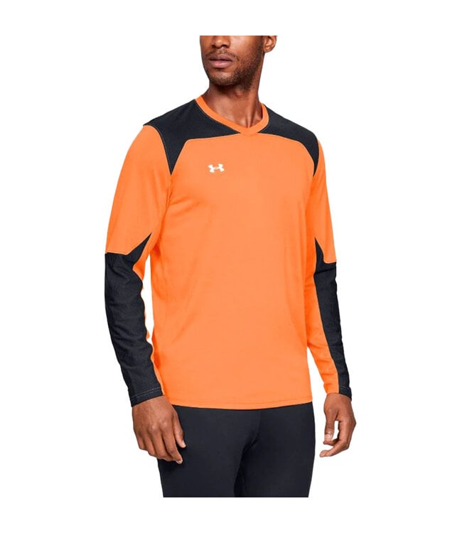  Under Armour Mens Armour HeatGear Compression Long-Sleeve T- Shirt, Team Orange