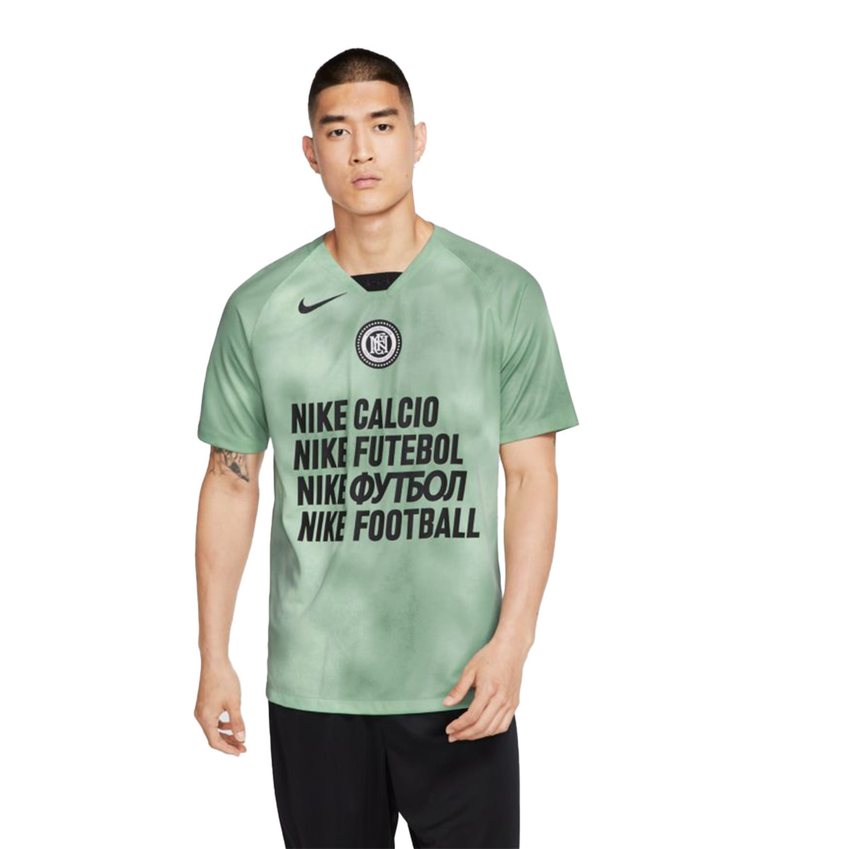 Nike Soccer Dri-FIT F.C. logo printed t-shirt in black