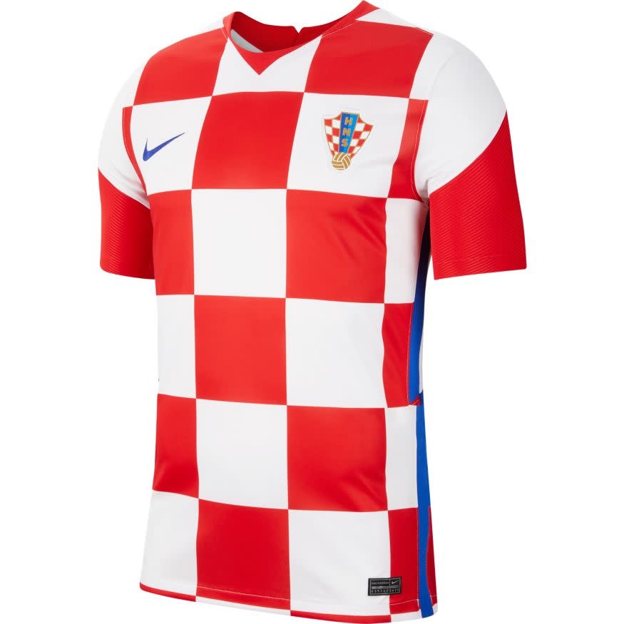 Nike Womens Croatia 2020 Home Stadium SS Shirt - White/Bright Blue