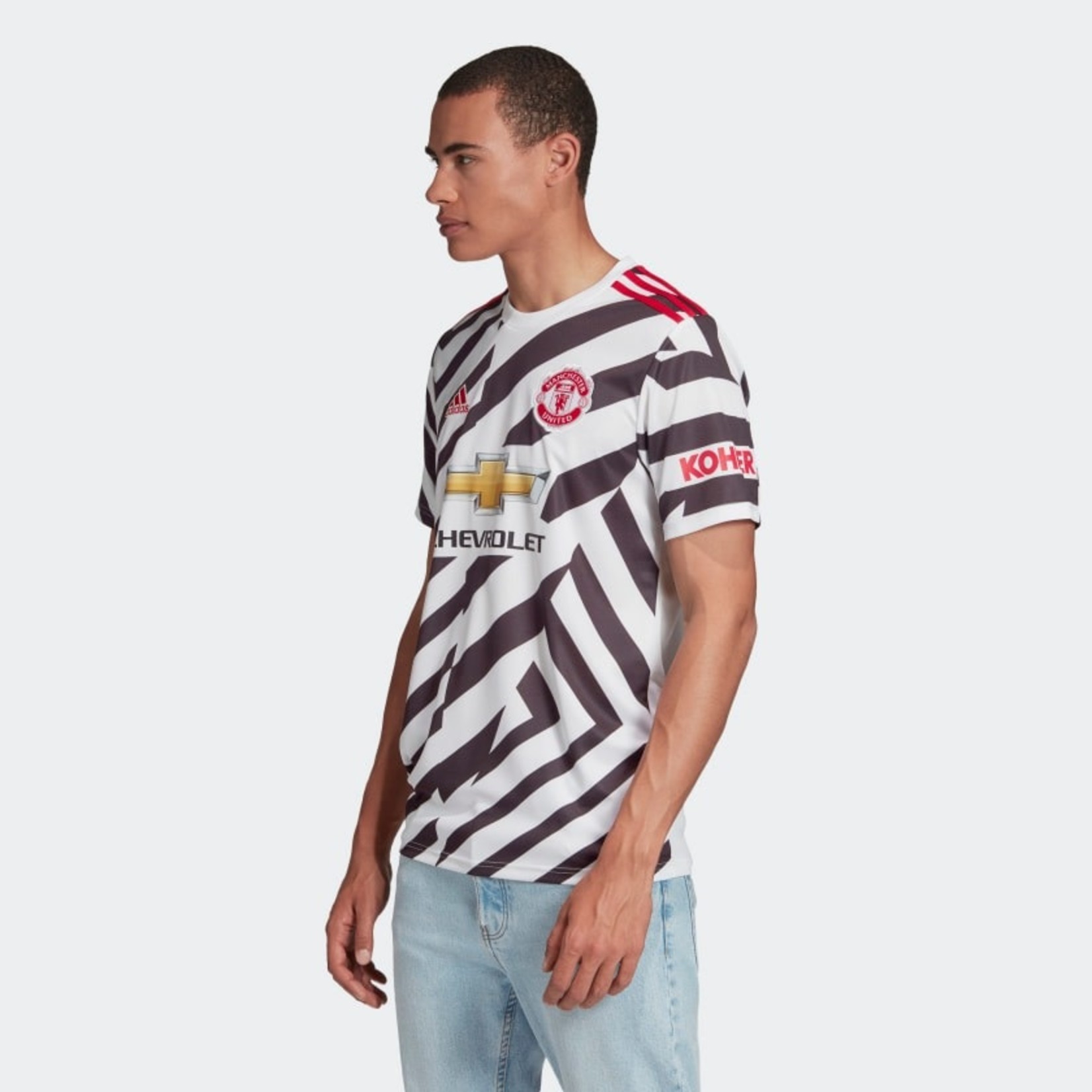 ADIDAS MANCHESTER UNITED 20/21 THIRD JERSEY (WHITE/BLACK) ADIDAS MANCHESTER UNITED 20/21 THIRD JERSEY (WHITE/BLACK)