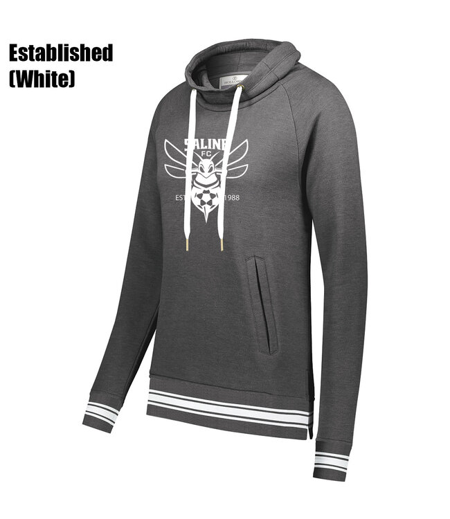 Holloway Saline Ivy League Funnel Neck Sweatshirt Women (Gray)