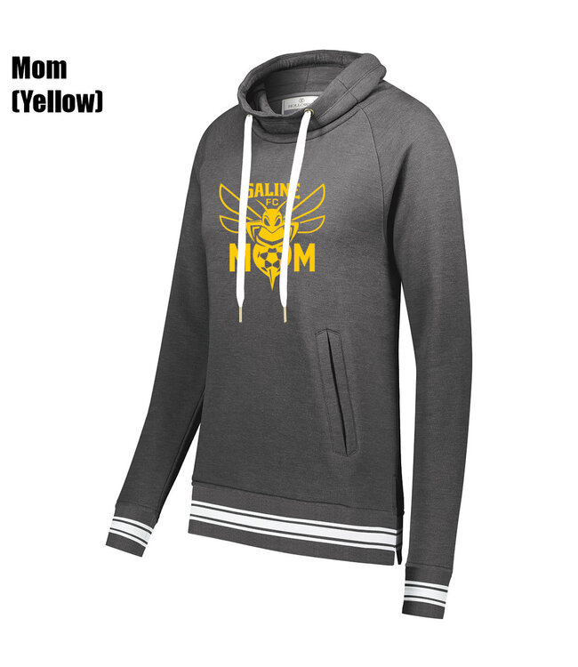 Holloway Saline Ivy League Funnel Neck Sweatshirt Women (Gray)