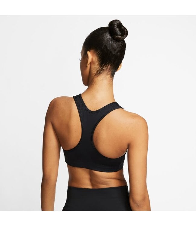 Nike Dri-Fit Swoosh Non-Padded Sports Bra (Black)