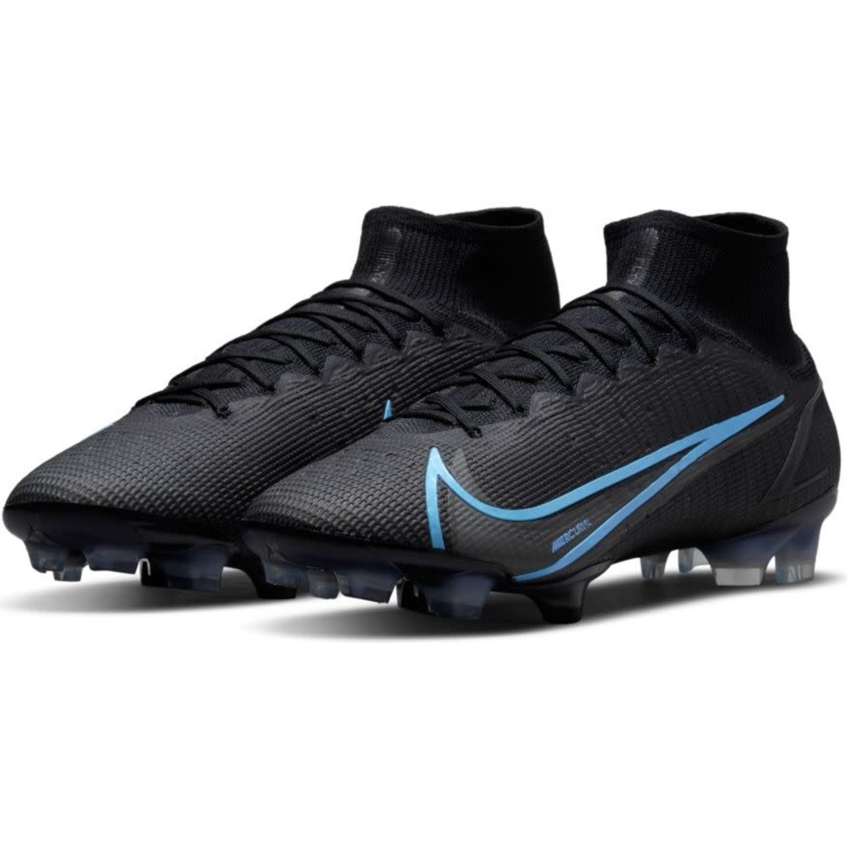 nike cleats blue and black