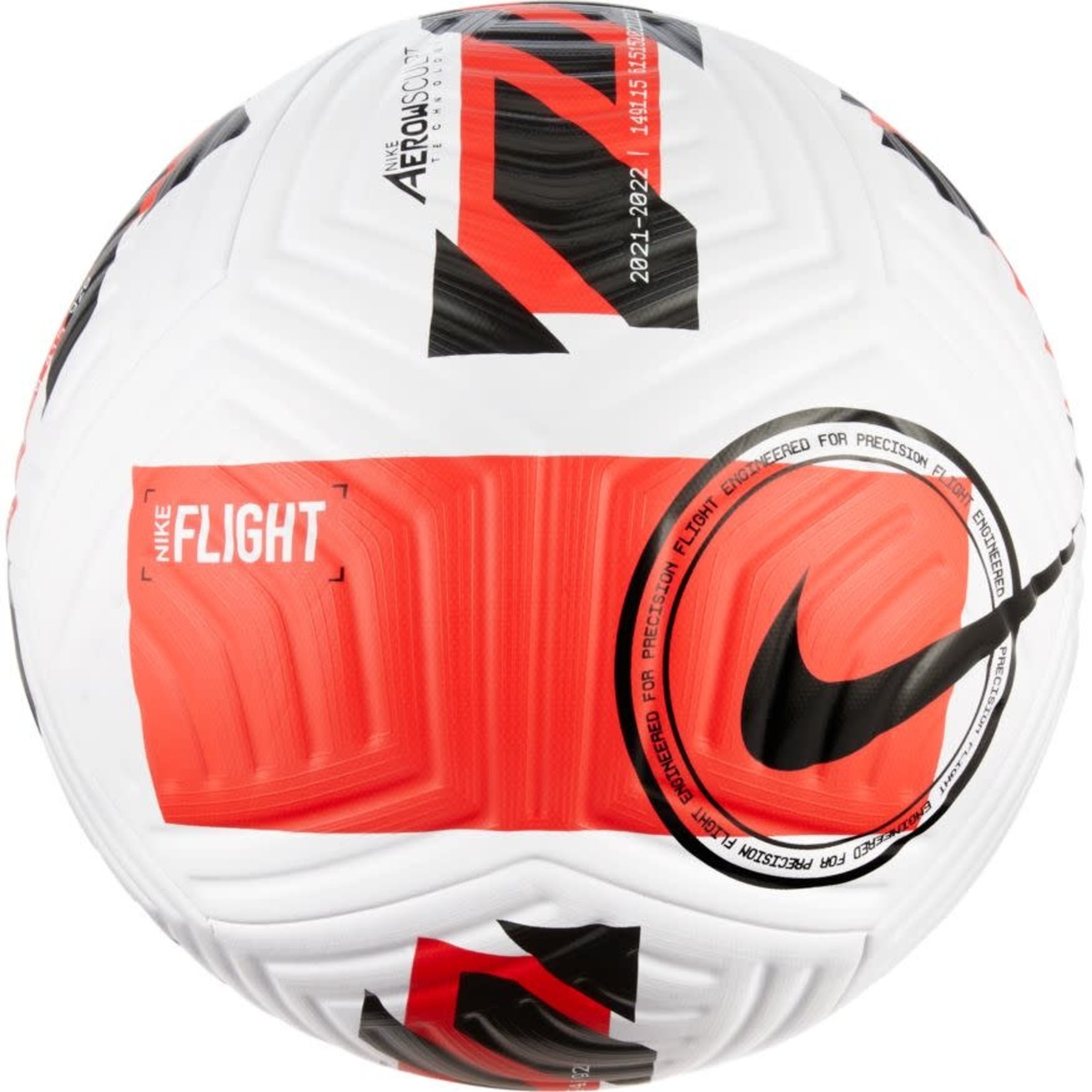 red and white nike soccer ball